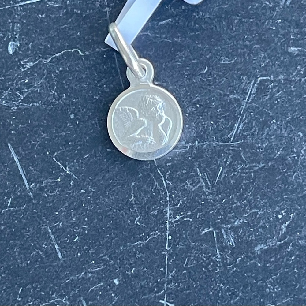Sterling Silver 925 Angel Pendant Charm - Picture 3 of 7